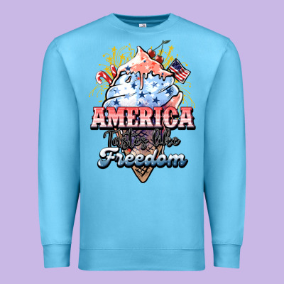 America Ice Cream Premium Sweatshirt Designed By Howdyjamesfarm