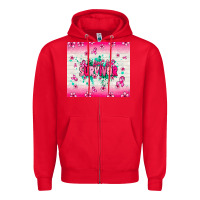 Red I am a survivor Zipper Hoodie - NancyCooperArtShop