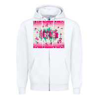 White I am a survivor Zipper Hoodie - NancyCooperArtShop