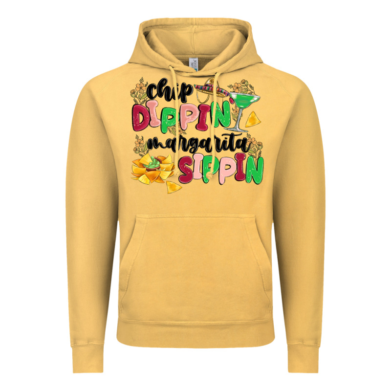 Chip Dippin' Margarita Sippin Vintage Hoodie by MaliasSmallBusiness | Teevron