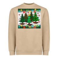 Mushroom christmas trees tumbler Heavyweight Sweatshirt - BundleAndBundleShop