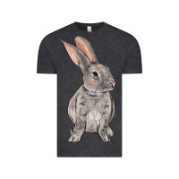 Vintage Black Easter bunny Vintage Tee - NancyCooperArtShop