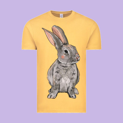 Easter Bunny Vintage Tee Designed By Nancycooperartshop
