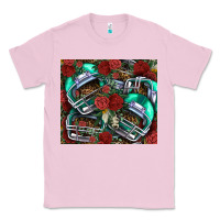 Bubblegum Pink floral american football  helmet Classic Tee - NancyCooperArtShop