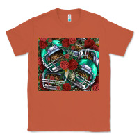 Copper floral american football  helmet Classic Tee - NancyCooperArtShop