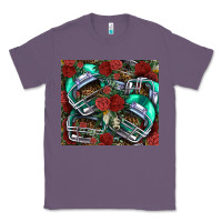 Lavender floral american football  helmet Classic Tee - NancyCooperArtShop