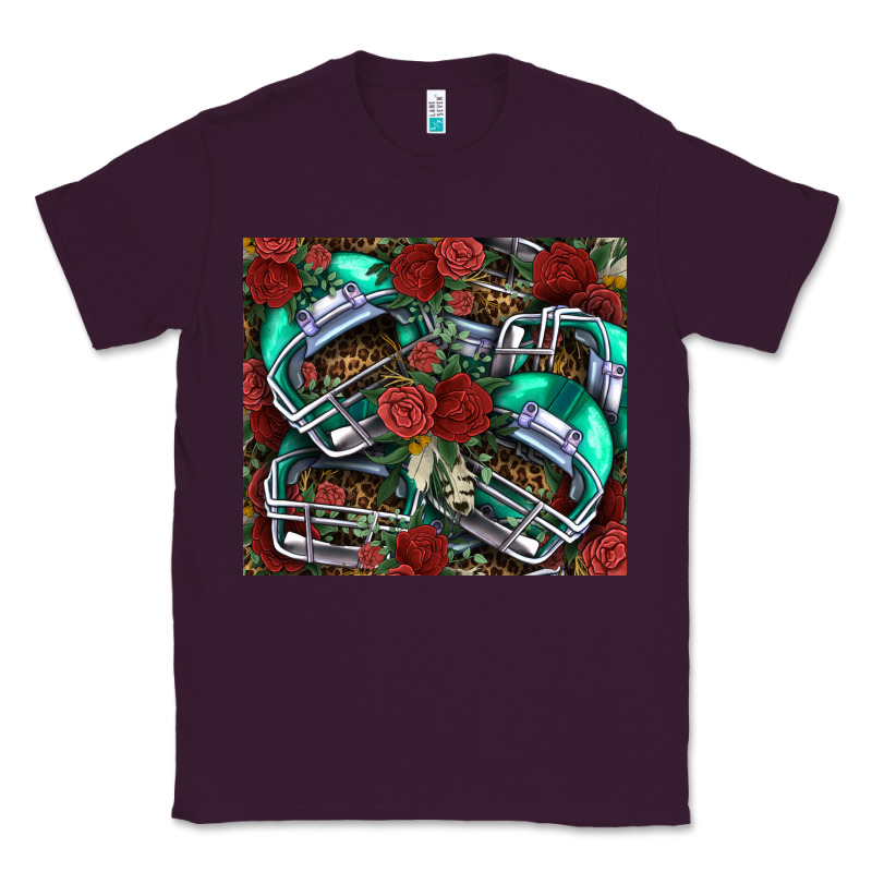 Floral American Football  Helmet Classic Tee by NancyCooperArtShop | Teevron