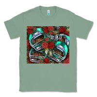 Sage floral american football  helmet Classic Tee - NancyCooperArtShop