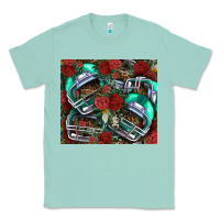 Seafoam floral american football  helmet Classic Tee - NancyCooperArtShop