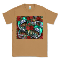 Toasted Coconut floral american football  helmet Classic Tee - NancyCooperArtShop