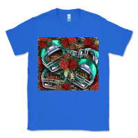 True Royal floral american football  helmet Classic Tee - NancyCooperArtShop