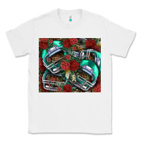 White floral american football  helmet Classic Tee - NancyCooperArtShop
