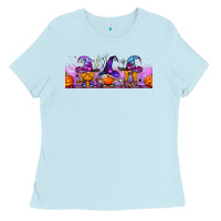 Baby Blue halloween witch gnomes libbey cup Ladies Tee - BundleAndBundleShop