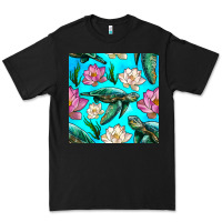 Black sea turtle seamless pattern Premium Tee - BundleAndBundleShop