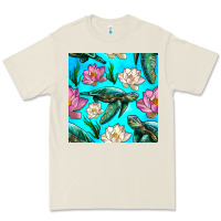 Bone sea turtle seamless pattern Premium Tee - BundleAndBundleShop