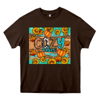 Chocolate Brown cozy vibes Heavy Core Tee - Artiststas