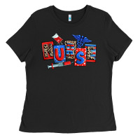 Black usa nurse Ladies Tee - RanaPortraitStore