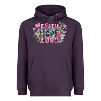Faith Hope Cure Cancer Awareness Heavyweight Hoodie | Teevron
