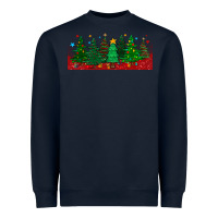 Navy christmas trees libbey glass Heavyweight Sweatshirt - BundleAndBundleShop