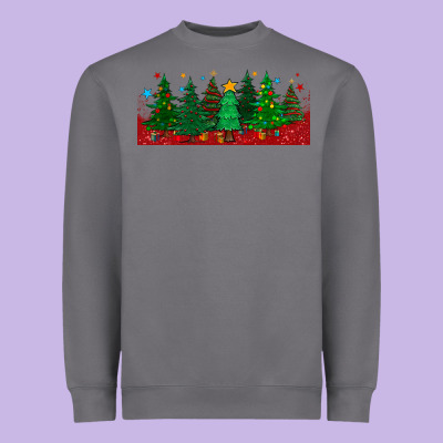 Christmas Trees Libbey Glass Heavyweight Sweatshirt Designed By Bundleandbundleshop