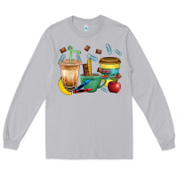Moon Dust School Boy Coffee Cup Bbs Long Sleeve Tee - BundleAndBundleShop