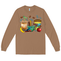 Toasted Coconut School Boy Coffee Cup Bbs Long Sleeve Tee - BundleAndBundleShop