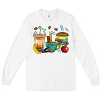 White School Boy Coffee Cup Bbs Long Sleeve Tee - BundleAndBundleShop