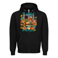 Black Thankful Blessed Zipper Hoodie - texasbilliewilder