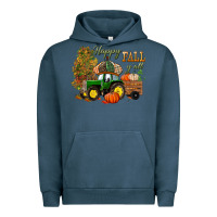 Pigment Midnight Navy Happy Fall Y'all Urban Hoodie - BundleAndBundleShop