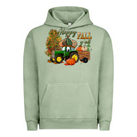 Pigment Oil Green Happy Fall Y'all Urban Hoodie - BundleAndBundleShop