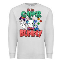 Dove Grey I'm the game Bunny Easter day Premium Sweatshirt - HowdyJamesFarm
