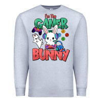 Heather Grey I'm the game Bunny Easter day Premium Sweatshirt - HowdyJamesFarm