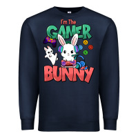 Navy I'm the game Bunny Easter day Premium Sweatshirt - HowdyJamesFarm