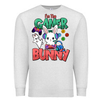 Oatmeal Heather I'm the game Bunny Easter day Premium Sweatshirt - HowdyJamesFarm