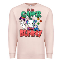 Pale Pink I'm the game Bunny Easter day Premium Sweatshirt - HowdyJamesFarm