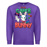 Purple I'm the game Bunny Easter day Premium Sweatshirt - HowdyJamesFarm