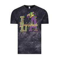Cloud Black louisiana mardi gras Vintage Tee - MaliasSmallBusiness