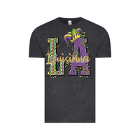Vintage Black louisiana mardi gras Vintage Tee - MaliasSmallBusiness