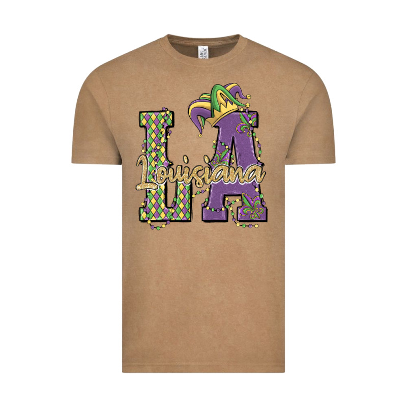 Louisiana Mardi Gras Vintage Tee by MaliasSmallBusiness | Teevron