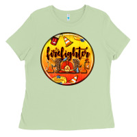 Matcha firefighter coasters Ladies Tee - AdoDesignShop