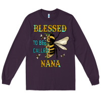 Plum Blessed To Bee Nana Long Sleeve Tee - JahusDesignShop