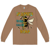 Toasted Coconut Blessed To Bee Nana Long Sleeve Tee - JahusDesignShop
