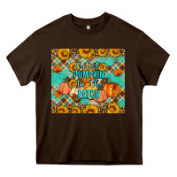 Chocolate Brown Cutest pumpkin in the patch Heavy Core Tee - Artiststas