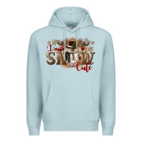 Blue Mist im snow cute Premium Hoodie - CowGirlArtShop