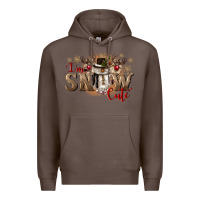 Coffee im snow cute Premium Hoodie - CowGirlArtShop