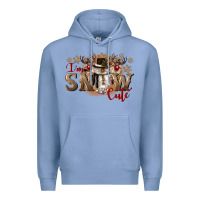 Colony Blue im snow cute Premium Hoodie - CowGirlArtShop