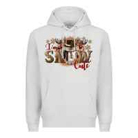Dove Grey im snow cute Premium Hoodie - CowGirlArtShop
