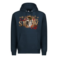 Navy im snow cute Premium Hoodie - CowGirlArtShop
