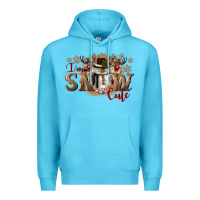 Ocean Blue im snow cute Premium Hoodie - CowGirlArtShop