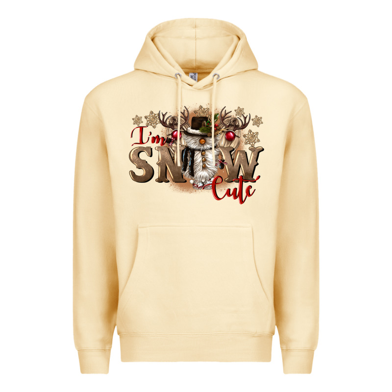 Im Snow Cute Premium Hoodie by CowGirlArtShop | Teevron